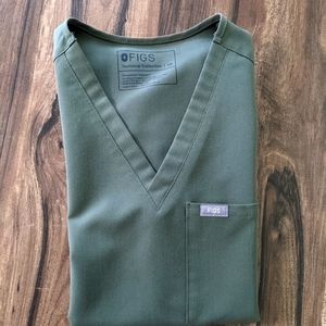 Figs Catarina one pocket top Olive Green